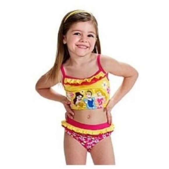 BRAND NEW DISNEY PRINCESS SWIMSUIT DRESS 2 PIECES SIZE 2T FOR GIRLS - Picture 1 of 1